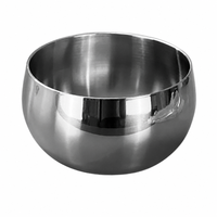 Bol à salade en acier inoxydable 304 pour la restauration, bassine de cuisson, bol à soupe, bol à nouilles froides, bol à nouilles instantanées pour la vente en gros