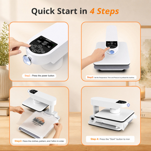 Máquina de Prensa de Calor con Presión Ajustable AST&T AutoPress Nueva |   Calienta Rápidamente y Uniformemente para Transferencia de Calor HTV/Sublimación 110V/220V - Product Image 2