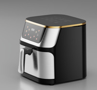 Four à Air Chaud Électrique Intelligent 10L en Acier Inoxydable avec Panier, Personnalisable avec Logo, Prix Usine, Idéal Hôtels, Usage Domestique et VR