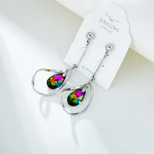 X000371103 gioielli XUPING colorati cristallo placcato platino rame gioielli affascinanti orecchini di gioielli di moda messicana