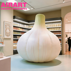 Modèle et mascotte gonflables <span class=keywords><strong>d</strong></span>'ail personnalisés pour les événements promotionnels des supermarchés de légumes - Product Image 6