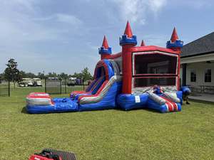 Château gonflable commercial en PVC léger, le plus vendu, pour usage humide/sec, idéal pour les locations de fêtes, capacité maximale 12 personnes - Product Image 1