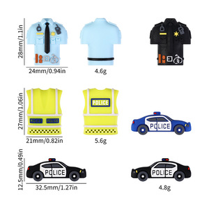 Cuentas de silicona 3D de diseño de coche de dibujos animados para decoración, abalorios para bolígrafos, para la fabricación de joyas, pulseras, collares y llaveros - Product Image 2