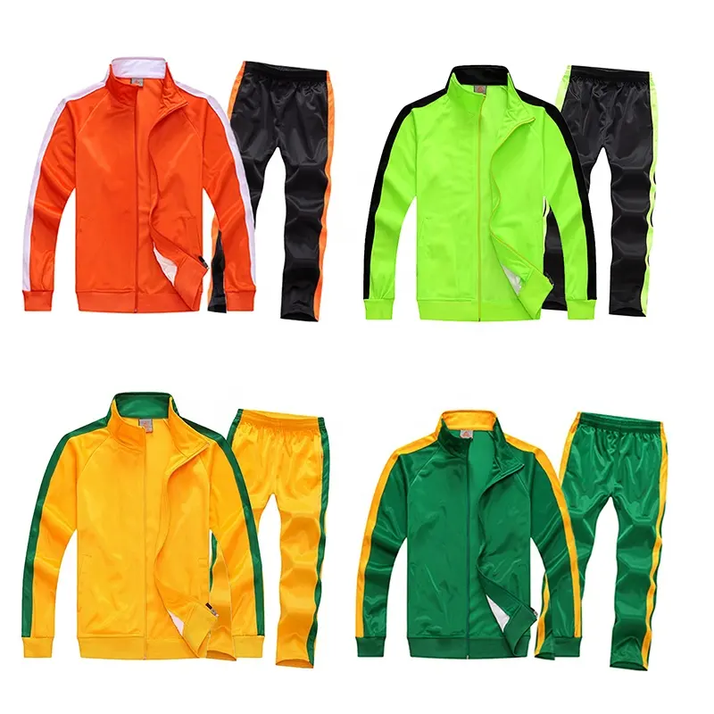 Design your own custom men's sportswear and side stripe training jogging suit tracksuit children's sports suit