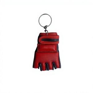 Llavero de Guante de MMA Rojo de PU con Cierre Elástico, Equipo de Protección Unisex para Boxeo, Color Sólido, No Tóxico - Product Image 3