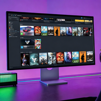31,5 inch superbrede 60Hz 6K LCD-monitor met LED-achtergrondverlichting, ingebouwde luidspreker, gebruikt voor pc-gaming, desktopcomputer