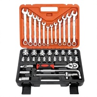 Kit de réparation multifonctionnel GOF 37 pièces en acier au carbone de haute qualité, clés à main, outils à main pour la réparation de vélos et voitures à domicile, OEM
