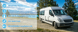 Bidé Eléctrico Impermeable con Material ABS, 3 Modos y Boquilla Autolimpiante - Portátil para Baño y Camping - Product Image 2