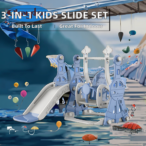 Feiqitoy - Casa de Juegos Infantil 3 en 1 para Interiores con Toboganes, para Jardín de Infancia y Uso Residencial, Construcción de Plástico, Venta al por Mayor - Product Image 2