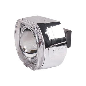 Sanvi 3.0 Inches Bi Xenon <b>Projector</b> Lens Shroud <b>LED</b> DRL Car Headlights High Quality White Yellow Dual Color Chrome Angel Eyes - Product Image 5