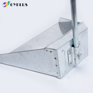 Durable Thicken Metal Cleaning Tools metal long handle dustpan Rubbish Hotel Kitchen House Stainless Steel Dustpan