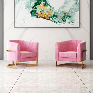 Fauteuil individuel nordique, design moderne et minimaliste, style américain, canapé inclinable avec coussins en tissu et rembourrage en éponge pour salon - Product Image 2