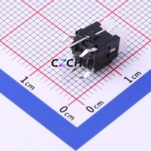 K6-6141D04 Tactile Switch Through hole Component (THT) Switch 1.6N Through Hole 7mm 6mm - Product Image 2