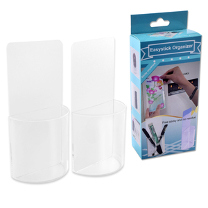 Có thể giặt pu gel trong suốt bán vòng tròn chủ bút, đa chức năng tổ chức cho điều khiển từ xa/Trang điể<span class=keywords><strong>m</strong></span> bàn chải/văn phòng phẩ<span class=keywords><strong>m</strong></span> - Product Image 6