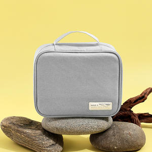 Trousse de Toilette Carrée Beilian Grande Capacité en Polyester – Organisateur de Voyage Portable pour Maquillage - Product Image 4