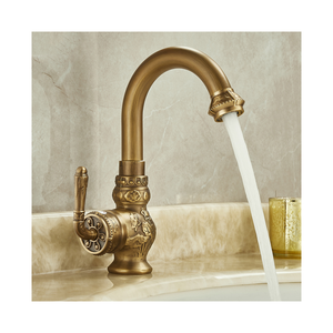 Trung quốc cổ điển Antique Hot Cold Water Tap Máy trộn vòi Brass phòng tắm lưu vực vòi nước - Product Image 1