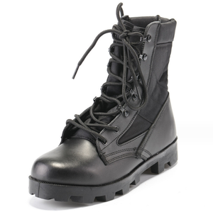 Botas Tácticas de Combate TSB910 Transpirables de Gamuza con Suela de Goma SIWAR FARDC, de Cuero Vacuno Negro, Resistentes para Selva - Product Image 3