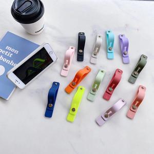 畅销TPU手机手柄便携式粘合剂手机支架多功能手机手柄支架台式手机支架 - Product Image 4