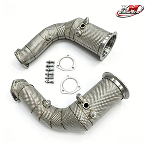 Convertisseur catalytique à haut débit <span class=keywords><strong>KM</strong></span> SS304 Euro 6 200 cellules pour <span class=keywords><strong>Lamborghini</strong></span> <span class=keywords><strong>URUS</strong></span> 4.0T V8 avec bouclier thermique OPF - Product Image 1