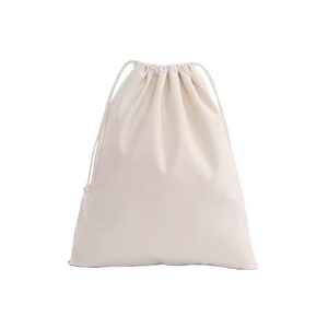 Sac à main en coton 100% naturel biodégradable et lavable à double cordon - Sacs en mousseline géométriques de 10 x 12 pouces pour le rangement des chaussures - Product Image 1