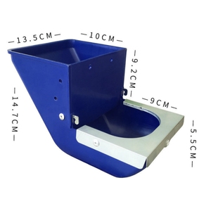 Bán buôn New 10cm Nhựa Thỏ trung chuyển Hộp PET feeders lồng sử dụng Thỏ Ăn máng - Product Image 6