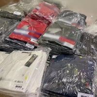 Lot de Vêtements Assortis en Gros pour Homme, Mode Col Rond Manches Courtes, T-shirts de Marques Célèbres, Stock de Vêtements du Bangladesh
