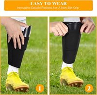 Protections de tibia de football pour jeunes et adultes, équipement de protection, protections de tibia pour tous les âges à porter avec des manchons de chaussettes de football antidérapants