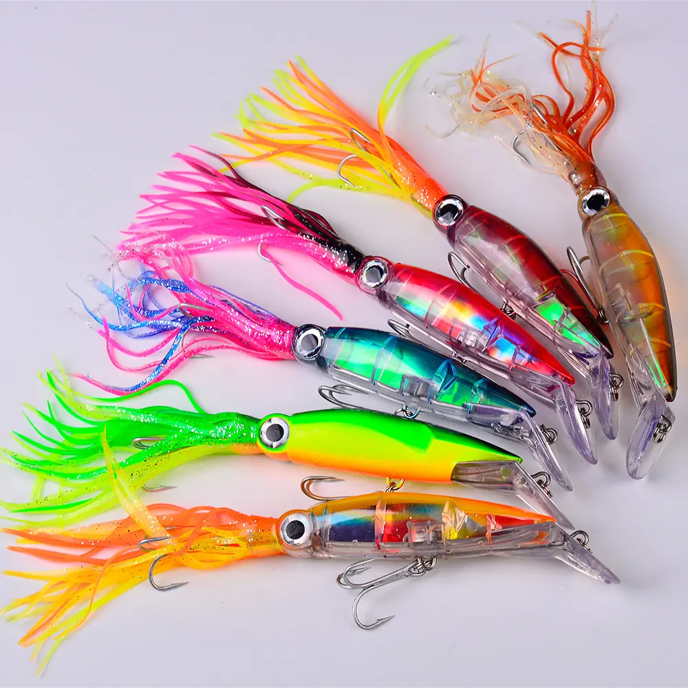 Wholesale 140mm 40gYamashita Mold Saltwarter Octopus Squid Jigs Lure Luminous Wooden Shrimp Fishing Egi Squid Jig Lure