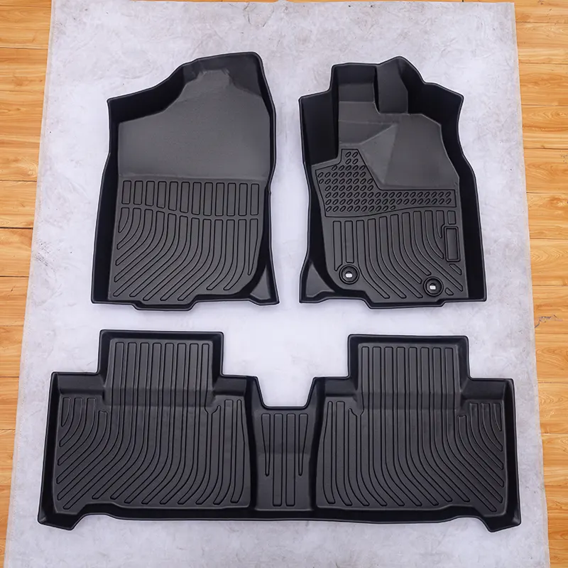 Accessoires de voiture 3D TPE Tapis de sol de voiture Cargo Liner Pour Toyota RAV4 RHD 2013-2018 Tapis de voiture Tapis de vaisselle profond