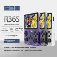 Console de jeu portable rétro R36S, écran 3,5 pouces, lecteur de jeux vidéo portable, console de jeu rétro classique, entrepôt local US/UK