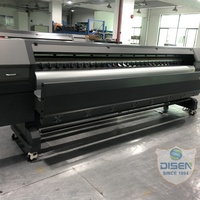 Imprimante à solvant grand format Disen 3,2 m, Konica 512i 1024i, éco-solvant, 720/1440 dpi, 4 têtes, automatique rouleau-à-rouleau, 4 couleurs