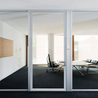 Panneau de cloison moderne préfabriqué en aluminium modulaire avec verre trempé de 10 mm, écologique et insonorisé, pour écoles, gymnases, ateliers