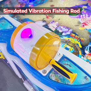 เครื่องเกมอาร์เคด ลุ้นโชคสำหรับเด็ก สนุกสนาน หกเครื่องตกปลา ใช้เหรียญ กำไรสูง - Product Image 5