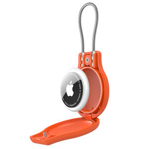 Funda Protectora de PC para <span class=keywords><strong>AirTag</strong></span> con Llavero, Cierre Seguro, Soporte de Cuerda Metálica, Cubierta para AirTags, Estuche para Equipaje - Product Image 4