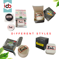 Murah konsentrat 350g kotak rok 5ml 9ml stoples kaca penutup lipat sku kertas kasus persegi bulat dengan sisipan kertas