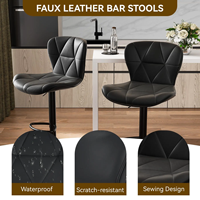 Moderne Nordische Barhocker Höhenverstellbar Küchenhocker Drehbare Tresenhocker für Küche, Café und Theke