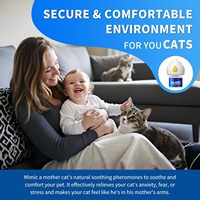 Diffuseur apaisant pour chiens et chats, 48 ml, plastique, intérieur, certifié CE + recharge, effet longue durée, écologique, 100 % sûr