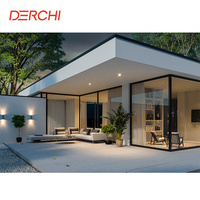 DERCHI Hurricane Impact Grande image Fenêtre sol au plafond cadre en aluminium fenêtres fixes