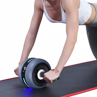 Compteur d'exercices abdominaux portable antidérapant en ABS/POM/PP/TPE avec fonction de rebond automatique pour équipement de fitness à domicile