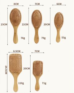 Set de Cepillos de Madera para Desenredar el Cabello, para Cabello Seco, Rizado, Grueso, Fino y Liso, Regalos Promocionales - Product Image 4