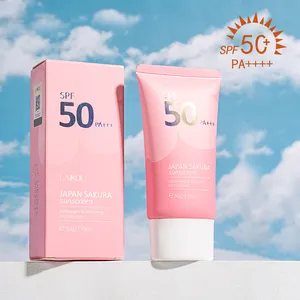 面部保湿霜美白漂白面部防晒霜Spf50隔离保护器樱桃防晒霜