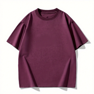 Camiseta Unisex de Talla Grande con Cuello Redondo y Manga Corta, 100% Poliéster, Corte Holgado, para Todas las Temporadas, Color Sólido, Transpirable, con Logotipo Frontal - Product Image 1
