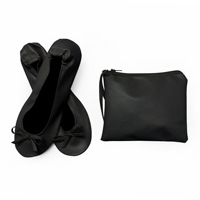 Chaussures de ballerine pliables plates de dames d'ODM et d'OEM semelle extérieure souple pliables chaussures de ballet pour des filles