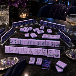 Tuiles de Mahjong Américaines en Acrylique Gravées, Modernes et Portables, Ensemble de 160 Pièces, Fabricant Personnalisé avec Étiquette Privée - Product Image 3