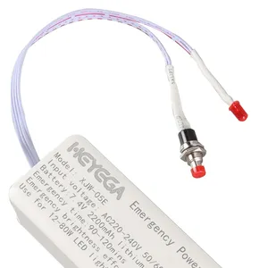 Oem Product 12-80W Oplaadbare Batterij Noodvoeding Driver Voeding Turbo Licht Kit Lichtgevende Led Licht Mod Kit