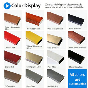<span class=keywords><strong>Puerta</strong></span> de Entrada Doble de Aluminio para Edificio Comercial o Casa, Estilo Chino con Vidrio Templado, Tipo KFC - Product Image 4