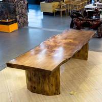 Luxuriöses Massivholz Modernes Esszimmer-Set mit Tisch und Stühlen für Apartments und Hotels