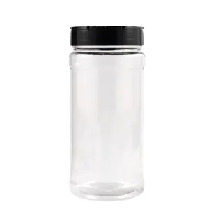 16 oz. Clear Pet Plastic Spice Jar, 63mm 63-485