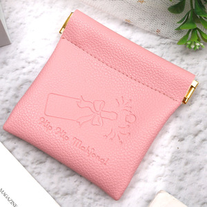 Custom Logo Portable Pu Leather Jewelry Bag With Closed Iron <b>Sheet</b> Earphone Coin Gifts Hook Cosmetic Packaging Leather Pouch - Product Image 3