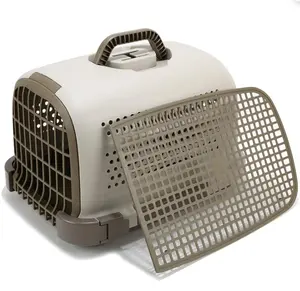便携式宠物航空箱塑料硬面宠物托架板条箱重型户外狗窝